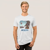 北極の跳馬 トライブレンドＴシャツ (正面全面)