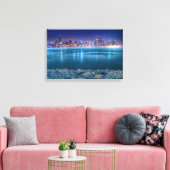 北極の道賀湖には雪や氷が豊富に見られる キャンバスプリント (インサイチュ (リビング))