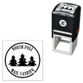北極の郵便運送業者(サンタ送料から) セルフインキングスタンプ (インサイチュ)