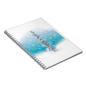 北極の青い銀霜の降りたは常緑の輝きを放つ ノートブック (右側)