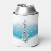 北極の青い銀霜の降りたは常緑の輝きを放つ 缶クーラー (缶正面)