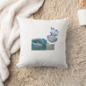 北極の静けさの枕 - 氷山とクラゲ Na クッション (ブランケット)