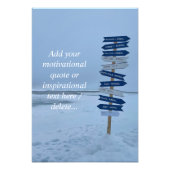 北極の風景、北極90°緯度、カスタム フォトプリント (正面)