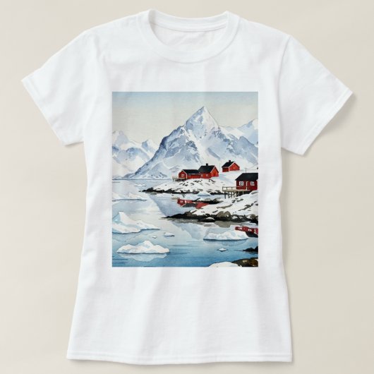 北極の風景 Tシャツ (デザイン正面)