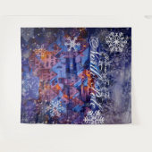 北極へようこそ|パーティー背景 タペストリー (正面(横))