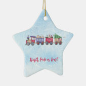北極またはバストクリスマストレインカスタムスター セラミックオーナメント (右)