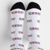 北極またはバストホリデートレイン機関車パッター ソックス (上部)