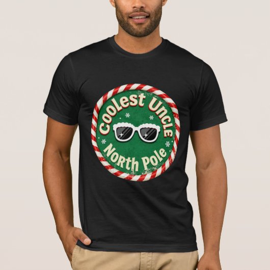 北極より北側で一番クールなオジサン | レトロ Tシャツ (正面)