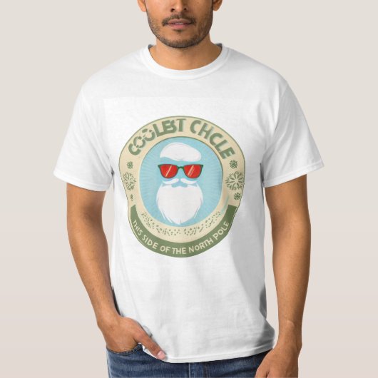 北極より北側で一番クールなオジサン | レトロ Tシャツ (正面)