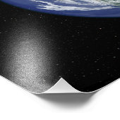 北極を中心とした完全に照らされた地球 フォトプリント            (角)