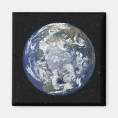 北極を中心とした完全に照らされた地球 マグネット (正面)