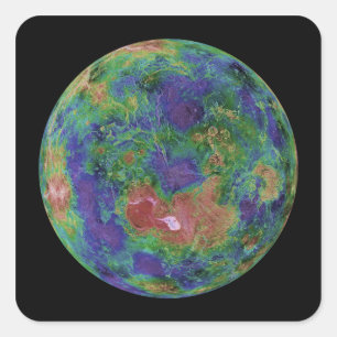 北極を中心とした金星 スクエアシール