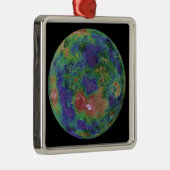 北極を中心とした金星 メタルオーナメント (右)