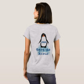 北極を守れ Tシャツ (裏面フル)