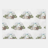 北極アドベンチャーノーザンライトフォレスト ラッピングペーパーシート (正面)