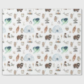 北極アドベンチャーノーザンライト ラッピングペーパー (フラット)