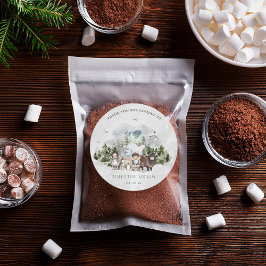 北極アドベンチャーバースデーパーティー ラウンドシール