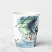 北極アドベンチャーバースデーパーティー 紙コップ (正面)