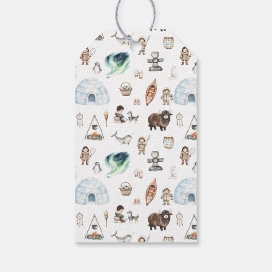 北極アドベンチャー・バースデーパーティー ギフトタグ (裏面)