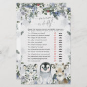 北極アニマルウィンターオンダーランドモーミーまたはパパ (正面/裏面)