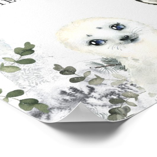 北極アニマルオンダーランド1thバースデードリンク ポスター (角)