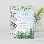 北極アニマルズオンダーランド少年1歳 招待状 (スタンド正面)