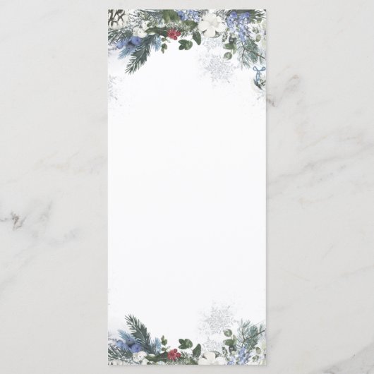 北極アニマル冬のオーネダーランド1stバースデーメニュー メニュー (裏面)