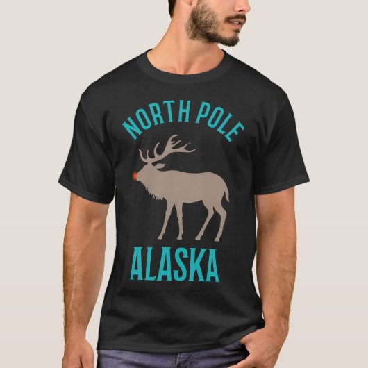 北極アラスカクリスマス Tシャツ (正面)