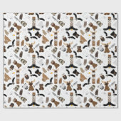 北極アラスカ動物1 ラッピングペーパー (フラット)