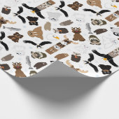 北極アラスカ動物1 ラッピングペーパー (角)