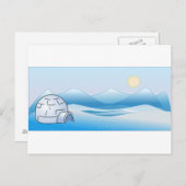 北極イグルー葉書 ポストカード (正面/裏面)