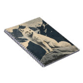 北極イラストレーションの浸食キツネ ノートブック (右側)