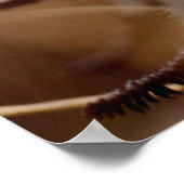 北極ウールのルスワートの花の写真設計 ポスター (角)