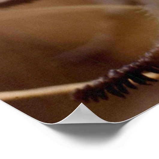 北極ウールのルスワートの花の写真設計 ポスター (角)