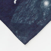 北極オオカミのムーンストライダー フリースブランケット (角)