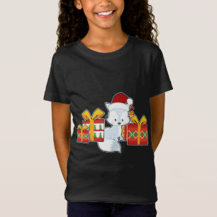 北極キツネとサンタハット – Cute Christmas Arctic Tシャツ
