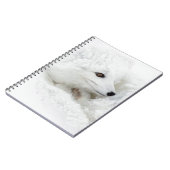 北極キツネは冬に巻き上げられた ノートブック (左側)