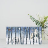 北極キツネウィンターウッズとスターホリデーカード シーズンカード (スタンド正面)