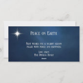 北極キツネウィンターウッズとスターホリデーカード シーズンカード (裏面)