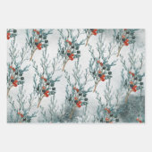 北極キツネウィンターランド ラッピングペーパーシート (正面2)