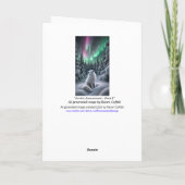 北極キツネオーロラボレアリスウィンターフォレスト シーズンカード (裏面)