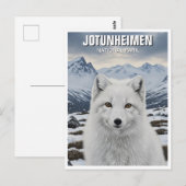 北極キツネジョチュンハイメンナショナルパークノルウェー ポストカード (正面/裏面)