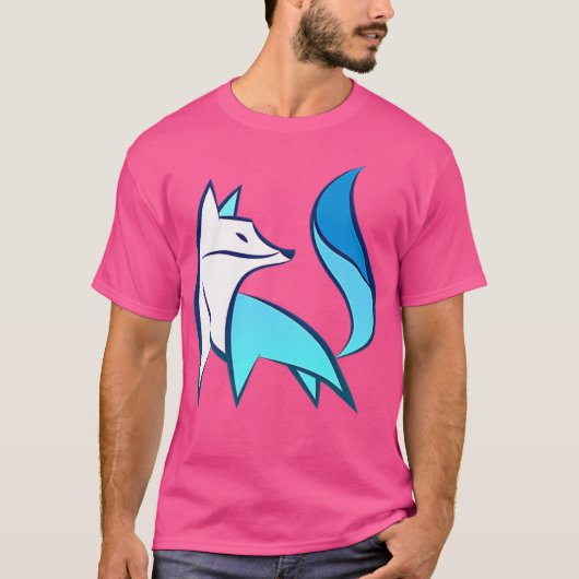 北極キツネファー南極キツネ北極キツネ恋人 Tシャツ (正面)