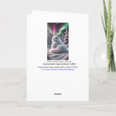 北極キツネペアオーロラボレアリスウィンターウッドランド シーズンカード (裏面)