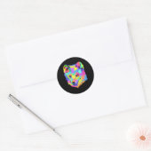 北極キツネポップ・アートの動物北極動物飼育員 ラウンドシール (封筒)