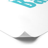 北極キツネ冬の赤ちゃんシャワー歓迎サイン ポスター (角)