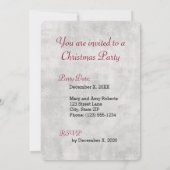 北極キツネ冬パーティの招待状 招待状 (裏面)