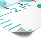 北極キツネ冬ワンダーランド成長図 ポスター (角)