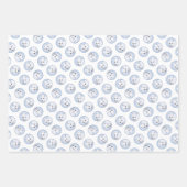 北極キツネ冬絵を描のオリジナル野生生物アート ラッピングペーパーシート (正面2)