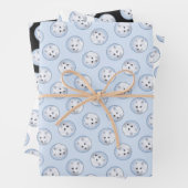 北極キツネ冬絵を描のオリジナル野生生物アート ラッピングペーパーシート (インサイチュ)